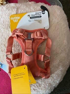 XS Coral Step-In Dog Harness